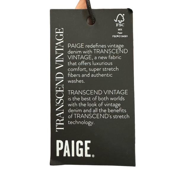 PAIGE FEMME High Rise Coin Pocket Crop Mini Boot Jeans - Picture 7 of 9